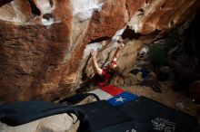 Bouldering in Hueco Tanks on 10/28/2019 with Blue Lizard Climbing and Yoga

Filename: SRM_20191028_1045460.jpg
Aperture: f/7.1
Shutter Speed: 1/250
Body: Canon EOS-1D Mark II
Lens: Canon EF 16-35mm f/2.8 L