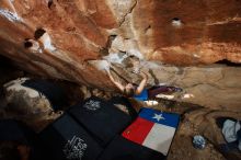 Bouldering in Hueco Tanks on 10/28/2019 with Blue Lizard Climbing and Yoga

Filename: SRM_20191028_1111240.jpg
Aperture: f/7.1
Shutter Speed: 1/250
Body: Canon EOS-1D Mark II
Lens: Canon EF 16-35mm f/2.8 L