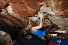 Bouldering in Hueco Tanks on 10/28/2019 with Blue Lizard Climbing and Yoga

Filename: SRM_20191028_1111310.jpg
Aperture: f/7.1
Shutter Speed: 1/250
Body: Canon EOS-1D Mark II
Lens: Canon EF 16-35mm f/2.8 L