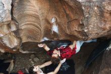 Bouldering in Hueco Tanks on 10/28/2019 with Blue Lizard Climbing and Yoga

Filename: SRM_20191028_1303270.jpg
Aperture: f/2.8
Shutter Speed: 1/250
Body: Canon EOS-1D Mark II
Lens: Canon EF 50mm f/1.8 II