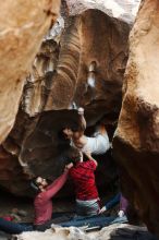 Bouldering in Hueco Tanks on 10/28/2019 with Blue Lizard Climbing and Yoga

Filename: SRM_20191028_1311050.jpg
Aperture: f/3.2
Shutter Speed: 1/250
Body: Canon EOS-1D Mark II
Lens: Canon EF 50mm f/1.8 II