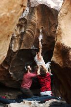 Bouldering in Hueco Tanks on 10/28/2019 with Blue Lizard Climbing and Yoga

Filename: SRM_20191028_1311131.jpg
Aperture: f/3.2
Shutter Speed: 1/250
Body: Canon EOS-1D Mark II
Lens: Canon EF 50mm f/1.8 II