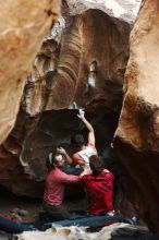 Bouldering in Hueco Tanks on 10/28/2019 with Blue Lizard Climbing and Yoga

Filename: SRM_20191028_1311240.jpg
Aperture: f/3.2
Shutter Speed: 1/250
Body: Canon EOS-1D Mark II
Lens: Canon EF 50mm f/1.8 II