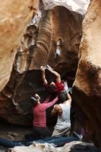 Bouldering in Hueco Tanks on 10/28/2019 with Blue Lizard Climbing and Yoga

Filename: SRM_20191028_1313240.jpg
Aperture: f/3.2
Shutter Speed: 1/250
Body: Canon EOS-1D Mark II
Lens: Canon EF 50mm f/1.8 II