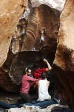 Bouldering in Hueco Tanks on 10/28/2019 with Blue Lizard Climbing and Yoga

Filename: SRM_20191028_1313330.jpg
Aperture: f/3.2
Shutter Speed: 1/250
Body: Canon EOS-1D Mark II
Lens: Canon EF 50mm f/1.8 II