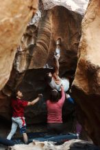 Bouldering in Hueco Tanks on 10/28/2019 with Blue Lizard Climbing and Yoga

Filename: SRM_20191028_1315090.jpg
Aperture: f/3.2
Shutter Speed: 1/250
Body: Canon EOS-1D Mark II
Lens: Canon EF 50mm f/1.8 II