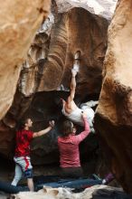 Bouldering in Hueco Tanks on 10/28/2019 with Blue Lizard Climbing and Yoga

Filename: SRM_20191028_1315120.jpg
Aperture: f/3.2
Shutter Speed: 1/250
Body: Canon EOS-1D Mark II
Lens: Canon EF 50mm f/1.8 II