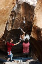 Bouldering in Hueco Tanks on 10/28/2019 with Blue Lizard Climbing and Yoga

Filename: SRM_20191028_1321470.jpg
Aperture: f/3.2
Shutter Speed: 1/250
Body: Canon EOS-1D Mark II
Lens: Canon EF 50mm f/1.8 II