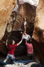 Bouldering in Hueco Tanks on 10/28/2019 with Blue Lizard Climbing and Yoga

Filename: SRM_20191028_1321500.jpg
Aperture: f/3.2
Shutter Speed: 1/250
Body: Canon EOS-1D Mark II
Lens: Canon EF 50mm f/1.8 II