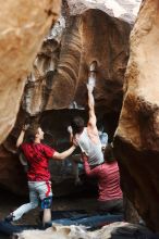 Bouldering in Hueco Tanks on 10/28/2019 with Blue Lizard Climbing and Yoga

Filename: SRM_20191028_1321570.jpg
Aperture: f/3.2
Shutter Speed: 1/250
Body: Canon EOS-1D Mark II
Lens: Canon EF 50mm f/1.8 II