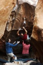 Bouldering in Hueco Tanks on 10/28/2019 with Blue Lizard Climbing and Yoga

Filename: SRM_20191028_1323080.jpg
Aperture: f/3.2
Shutter Speed: 1/250
Body: Canon EOS-1D Mark II
Lens: Canon EF 50mm f/1.8 II