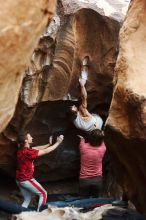 Bouldering in Hueco Tanks on 10/28/2019 with Blue Lizard Climbing and Yoga

Filename: SRM_20191028_1325001.jpg
Aperture: f/3.2
Shutter Speed: 1/250
Body: Canon EOS-1D Mark II
Lens: Canon EF 50mm f/1.8 II