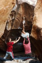 Bouldering in Hueco Tanks on 10/28/2019 with Blue Lizard Climbing and Yoga

Filename: SRM_20191028_1325030.jpg
Aperture: f/3.2
Shutter Speed: 1/250
Body: Canon EOS-1D Mark II
Lens: Canon EF 50mm f/1.8 II