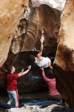 Bouldering in Hueco Tanks on 10/28/2019 with Blue Lizard Climbing and Yoga

Filename: SRM_20191028_1325060.jpg
Aperture: f/3.2
Shutter Speed: 1/250
Body: Canon EOS-1D Mark II
Lens: Canon EF 50mm f/1.8 II