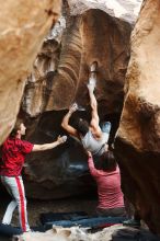 Bouldering in Hueco Tanks on 10/28/2019 with Blue Lizard Climbing and Yoga

Filename: SRM_20191028_1325130.jpg
Aperture: f/3.2
Shutter Speed: 1/250
Body: Canon EOS-1D Mark II
Lens: Canon EF 50mm f/1.8 II