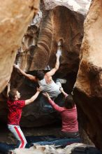 Bouldering in Hueco Tanks on 10/28/2019 with Blue Lizard Climbing and Yoga

Filename: SRM_20191028_1338130.jpg
Aperture: f/3.2
Shutter Speed: 1/250
Body: Canon EOS-1D Mark II
Lens: Canon EF 50mm f/1.8 II