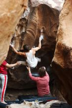 Bouldering in Hueco Tanks on 10/28/2019 with Blue Lizard Climbing and Yoga

Filename: SRM_20191028_1338480.jpg
Aperture: f/3.2
Shutter Speed: 1/250
Body: Canon EOS-1D Mark II
Lens: Canon EF 50mm f/1.8 II