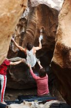 Bouldering in Hueco Tanks on 10/28/2019 with Blue Lizard Climbing and Yoga

Filename: SRM_20191028_1338500.jpg
Aperture: f/3.2
Shutter Speed: 1/250
Body: Canon EOS-1D Mark II
Lens: Canon EF 50mm f/1.8 II