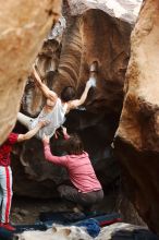 Bouldering in Hueco Tanks on 10/28/2019 with Blue Lizard Climbing and Yoga

Filename: SRM_20191028_1354140.jpg
Aperture: f/3.2
Shutter Speed: 1/250
Body: Canon EOS-1D Mark II
Lens: Canon EF 50mm f/1.8 II