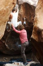 Bouldering in Hueco Tanks on 10/28/2019 with Blue Lizard Climbing and Yoga

Filename: SRM_20191028_1354240.jpg
Aperture: f/3.2
Shutter Speed: 1/250
Body: Canon EOS-1D Mark II
Lens: Canon EF 50mm f/1.8 II