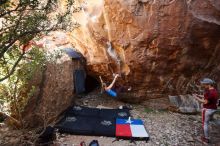 Bouldering in Hueco Tanks on 10/28/2019 with Blue Lizard Climbing and Yoga

Filename: SRM_20191028_1441290.jpg
Aperture: f/4.0
Shutter Speed: 1/250
Body: Canon EOS-1D Mark II
Lens: Canon EF 16-35mm f/2.8 L