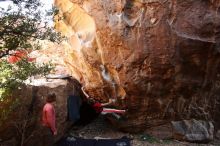 Bouldering in Hueco Tanks on 10/28/2019 with Blue Lizard Climbing and Yoga

Filename: SRM_20191028_1445220.jpg
Aperture: f/4.5
Shutter Speed: 1/250
Body: Canon EOS-1D Mark II
Lens: Canon EF 16-35mm f/2.8 L