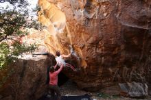 Bouldering in Hueco Tanks on 10/28/2019 with Blue Lizard Climbing and Yoga

Filename: SRM_20191028_1453300.jpg
Aperture: f/4.5
Shutter Speed: 1/250
Body: Canon EOS-1D Mark II
Lens: Canon EF 16-35mm f/2.8 L