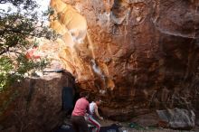 Bouldering in Hueco Tanks on 10/28/2019 with Blue Lizard Climbing and Yoga

Filename: SRM_20191028_1453360.jpg
Aperture: f/4.5
Shutter Speed: 1/250
Body: Canon EOS-1D Mark II
Lens: Canon EF 16-35mm f/2.8 L