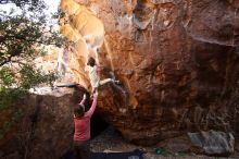 Bouldering in Hueco Tanks on 10/28/2019 with Blue Lizard Climbing and Yoga

Filename: SRM_20191028_1456310.jpg
Aperture: f/4.5
Shutter Speed: 1/250
Body: Canon EOS-1D Mark II
Lens: Canon EF 16-35mm f/2.8 L