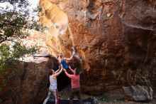 Bouldering in Hueco Tanks on 10/28/2019 with Blue Lizard Climbing and Yoga

Filename: SRM_20191028_1501061.jpg
Aperture: f/4.5
Shutter Speed: 1/250
Body: Canon EOS-1D Mark II
Lens: Canon EF 16-35mm f/2.8 L