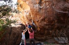 Bouldering in Hueco Tanks on 10/28/2019 with Blue Lizard Climbing and Yoga

Filename: SRM_20191028_1501130.jpg
Aperture: f/4.5
Shutter Speed: 1/250
Body: Canon EOS-1D Mark II
Lens: Canon EF 16-35mm f/2.8 L