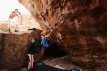 Bouldering in Hueco Tanks on 10/28/2019 with Blue Lizard Climbing and Yoga

Filename: SRM_20191028_1514560.jpg
Aperture: f/4.5
Shutter Speed: 1/250
Body: Canon EOS-1D Mark II
Lens: Canon EF 16-35mm f/2.8 L