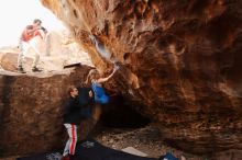 Bouldering in Hueco Tanks on 10/28/2019 with Blue Lizard Climbing and Yoga

Filename: SRM_20191028_1514561.jpg
Aperture: f/4.5
Shutter Speed: 1/250
Body: Canon EOS-1D Mark II
Lens: Canon EF 16-35mm f/2.8 L
