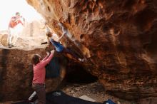 Bouldering in Hueco Tanks on 10/28/2019 with Blue Lizard Climbing and Yoga

Filename: SRM_20191028_1515070.jpg
Aperture: f/4.5
Shutter Speed: 1/250
Body: Canon EOS-1D Mark II
Lens: Canon EF 16-35mm f/2.8 L