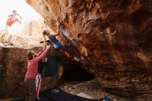 Bouldering in Hueco Tanks on 10/28/2019 with Blue Lizard Climbing and Yoga

Filename: SRM_20191028_1515100.jpg
Aperture: f/4.5
Shutter Speed: 1/250
Body: Canon EOS-1D Mark II
Lens: Canon EF 16-35mm f/2.8 L