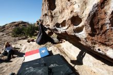 Bouldering in Hueco Tanks on 10/26/2019 with Blue Lizard Climbing and Yoga

Filename: SRM_20191026_1026050.jpg
Aperture: f/5.6
Shutter Speed: 1/800
Body: Canon EOS-1D Mark II
Lens: Canon EF 16-35mm f/2.8 L