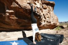 Bouldering in Hueco Tanks on 10/26/2019 with Blue Lizard Climbing and Yoga

Filename: SRM_20191026_1027530.jpg
Aperture: f/5.6
Shutter Speed: 1/800
Body: Canon EOS-1D Mark II
Lens: Canon EF 16-35mm f/2.8 L