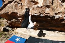 Bouldering in Hueco Tanks on 10/26/2019 with Blue Lizard Climbing and Yoga

Filename: SRM_20191026_1028020.jpg
Aperture: f/5.6
Shutter Speed: 1/800
Body: Canon EOS-1D Mark II
Lens: Canon EF 16-35mm f/2.8 L
