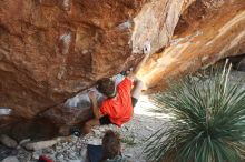 Bouldering in Hueco Tanks on 10/26/2019 with Blue Lizard Climbing and Yoga

Filename: SRM_20191026_1054460.jpg
Aperture: f/4.0
Shutter Speed: 1/320
Body: Canon EOS-1D Mark II
Lens: Canon EF 50mm f/1.8 II