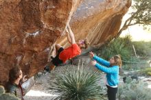 Bouldering in Hueco Tanks on 10/26/2019 with Blue Lizard Climbing and Yoga

Filename: SRM_20191026_1055010.jpg
Aperture: f/4.0
Shutter Speed: 1/320
Body: Canon EOS-1D Mark II
Lens: Canon EF 50mm f/1.8 II