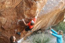 Bouldering in Hueco Tanks on 10/26/2019 with Blue Lizard Climbing and Yoga

Filename: SRM_20191026_1055100.jpg
Aperture: f/4.0
Shutter Speed: 1/250
Body: Canon EOS-1D Mark II
Lens: Canon EF 50mm f/1.8 II