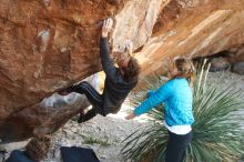 Bouldering in Hueco Tanks on 10/26/2019 with Blue Lizard Climbing and Yoga

Filename: SRM_20191026_1059330.jpg
Aperture: f/4.0
Shutter Speed: 1/250
Body: Canon EOS-1D Mark II
Lens: Canon EF 50mm f/1.8 II