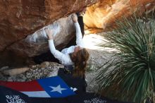 Bouldering in Hueco Tanks on 10/26/2019 with Blue Lizard Climbing and Yoga

Filename: SRM_20191026_1107380.jpg
Aperture: f/4.0
Shutter Speed: 1/400
Body: Canon EOS-1D Mark II
Lens: Canon EF 50mm f/1.8 II