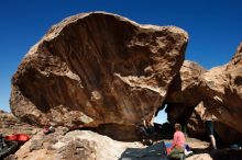 Bouldering in Hueco Tanks on 10/26/2019 with Blue Lizard Climbing and Yoga

Filename: SRM_20191026_1159510.jpg
Aperture: f/8.0
Shutter Speed: 1/250
Body: Canon EOS-1D Mark II
Lens: Canon EF 16-35mm f/2.8 L