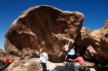 Bouldering in Hueco Tanks on 10/26/2019 with Blue Lizard Climbing and Yoga

Filename: SRM_20191026_1207390.jpg
Aperture: f/8.0
Shutter Speed: 1/250
Body: Canon EOS-1D Mark II
Lens: Canon EF 16-35mm f/2.8 L