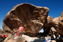 Bouldering in Hueco Tanks on 10/26/2019 with Blue Lizard Climbing and Yoga

Filename: SRM_20191026_1210380.jpg
Aperture: f/8.0
Shutter Speed: 1/250
Body: Canon EOS-1D Mark II
Lens: Canon EF 16-35mm f/2.8 L