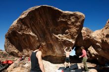 Bouldering in Hueco Tanks on 10/26/2019 with Blue Lizard Climbing and Yoga

Filename: SRM_20191026_1212110.jpg
Aperture: f/8.0
Shutter Speed: 1/250
Body: Canon EOS-1D Mark II
Lens: Canon EF 16-35mm f/2.8 L