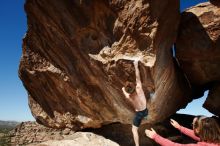 Bouldering in Hueco Tanks on 10/26/2019 with Blue Lizard Climbing and Yoga

Filename: SRM_20191026_1222430.jpg
Aperture: f/8.0
Shutter Speed: 1/250
Body: Canon EOS-1D Mark II
Lens: Canon EF 16-35mm f/2.8 L