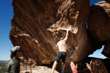 Bouldering in Hueco Tanks on 10/26/2019 with Blue Lizard Climbing and Yoga

Filename: SRM_20191026_1246401.jpg
Aperture: f/8.0
Shutter Speed: 1/250
Body: Canon EOS-1D Mark II
Lens: Canon EF 16-35mm f/2.8 L