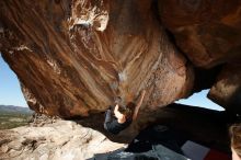 Bouldering in Hueco Tanks on 10/26/2019 with Blue Lizard Climbing and Yoga

Filename: SRM_20191026_1322140.jpg
Aperture: f/8.0
Shutter Speed: 1/250
Body: Canon EOS-1D Mark II
Lens: Canon EF 16-35mm f/2.8 L